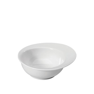 Μπωλ Έκκεντρο Στρογγυλό Πορσελάνινο Φ13xΥ5cm Με Γείσο Λευκό GTSA Μπωλ Έκκεντρο Στρογγυλό Πορσελάνινο Φ13xΥ5cm Με Γείσο Λευκό GTSA
