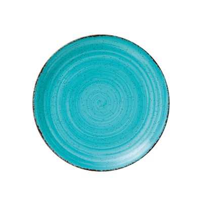 Πιάτο Ρηχό Πορσελάνινο Φ25cm Τιρκουάζ Tiffany GTSA