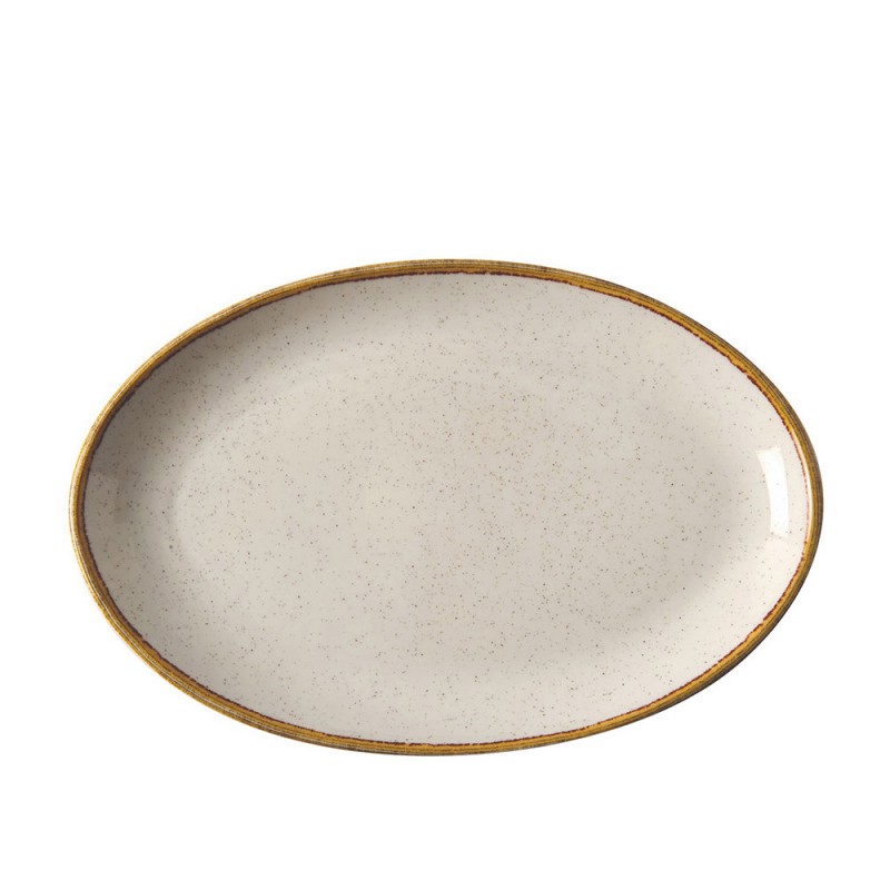 Πιατέλα Οβάλ Πορσελάνινη Μ31.7xΠ21cm Μπεζ Ivory GTSA Πιατέλα Οβάλ Πορσελάνινη Μ31.7xΠ21cm Μπεζ Ivory GTSA