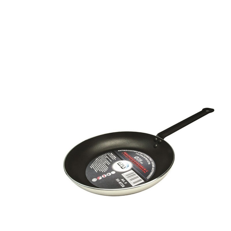 Τηγάνι Αντικολλητικό Αλουμινίου Φ28xΥ4.8cm Με Σιδερένιο Χέρι GTSA Τηγάνι Αντικολλητικό Αλουμινίου Φ28xΥ4.8cm Με Σιδερένιο Χέρι GTSA