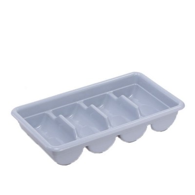 Κουταλοθήκη 4 Θέσεων Πλαστική Μ53xΠ30xΥ10cm Γκρι
