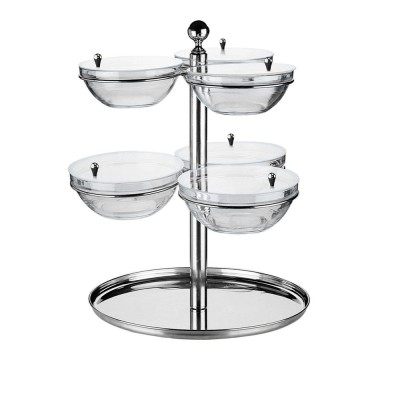 Σταντ Buffet Δημητριακών 6 θέσεων (x3 Φ23cm-x3 Φ26cm) Φ50xΥ70cm Pintinox Σταντ Buffet Δημητριακών 6 θέσεων (x3 Φ23cm-x3 Φ26cm) Φ50xΥ70cm Pintinox