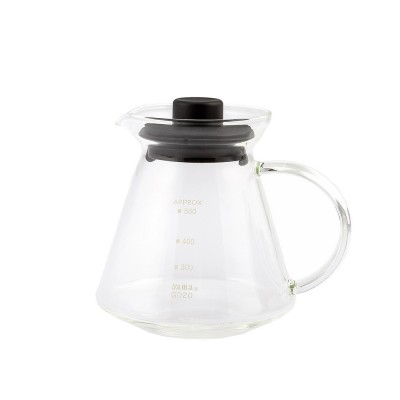 Κανάτα Σερβιρίσματος Καφέ Γυάλινη 600ml Yama GD-20