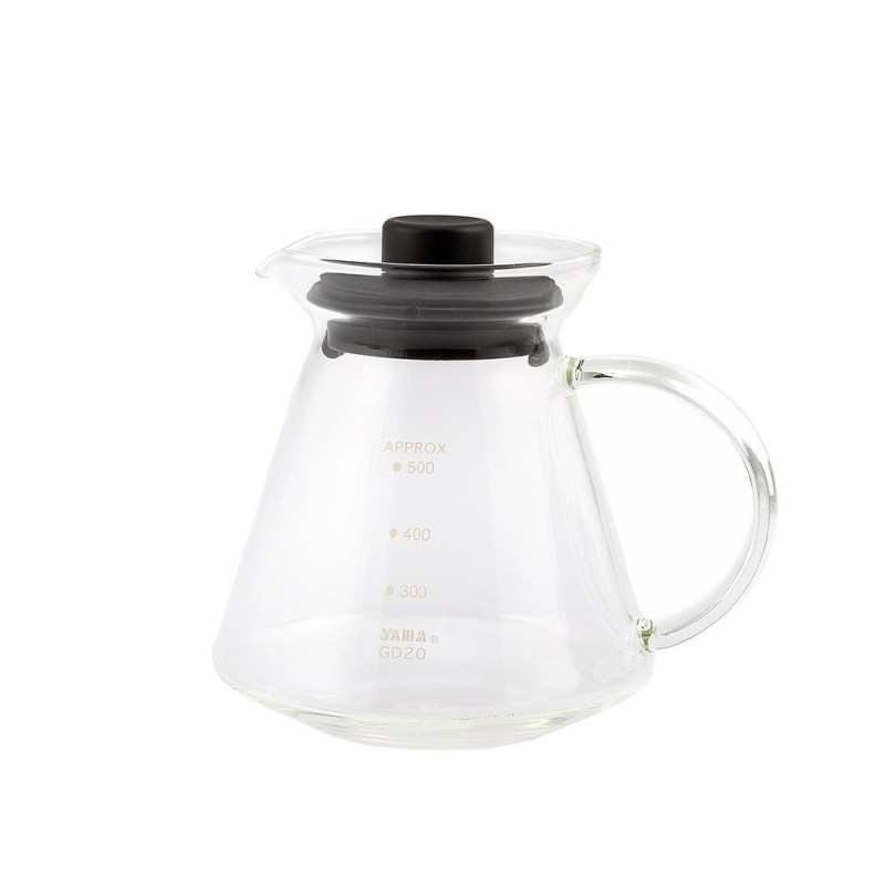 Κανάτα Σερβιρίσματος Καφέ Γυάλινη 600ml Yama GD-20