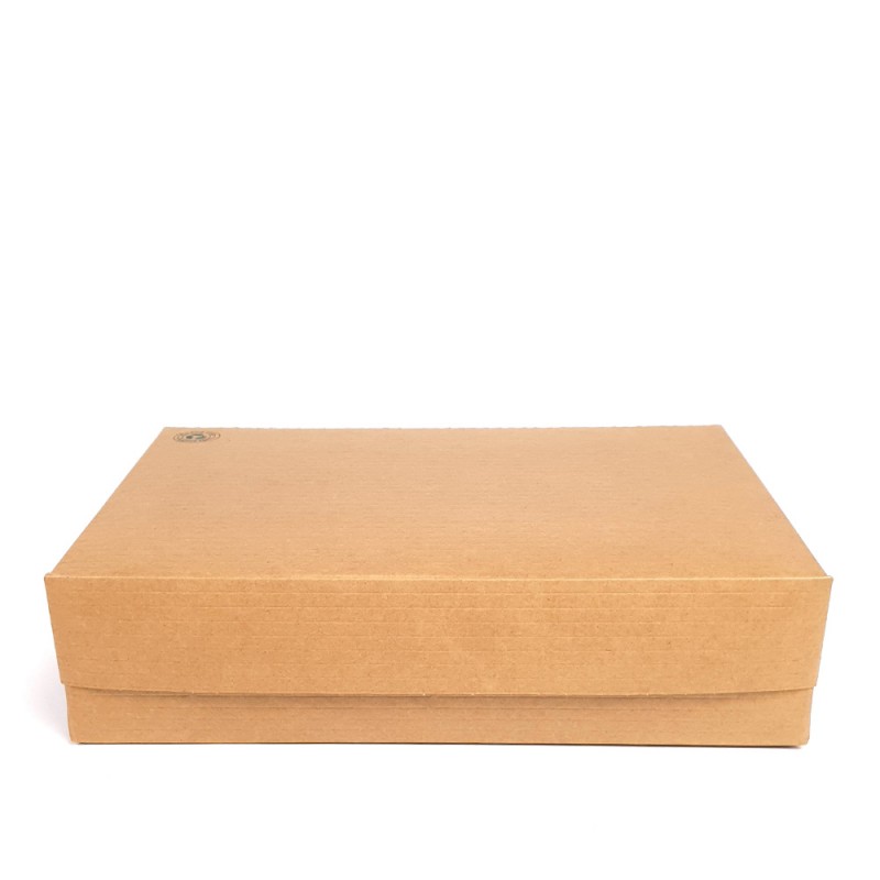 Κουτί Για Σουβλάκια Χάρτινο Polykraft Natural Μ25xΠ17.5xΥ6cm 100Τμχ