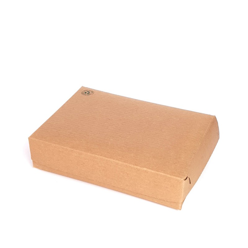 Κουτί Μερίδας Χάρτινο Polykraft Natural Μ22xΠ16xΥ5cm 100Τμχ