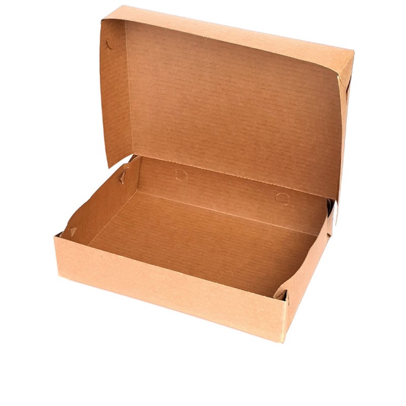 Κουτί Μερίδας Χάρτινο Polykraft Natural Μ22xΠ16xΥ5cm 100Τμχ