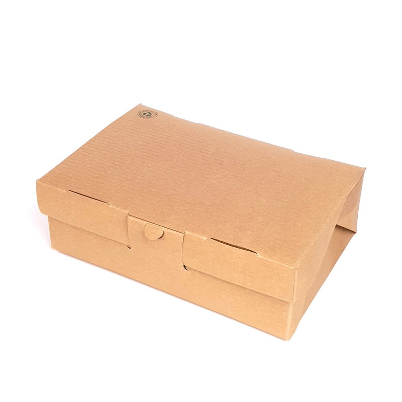 Κουτί Burger Χάρτινο Polykraft Natural Μ23.5xΠ16xΥ8cm 100Τμχ