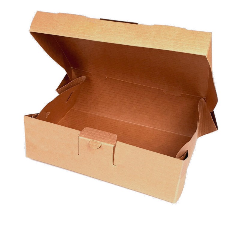 Κουτί Burger Χάρτινο Polykraft Natural Μ23.5xΠ16xΥ8cm 100Τμχ