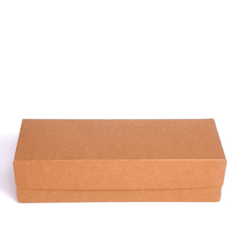 Κουτί Για Σουβλάκια Μικρό Χάρτινο Polykraft Natural Μ25xΠ9xΥ6.5cm 100Τμχ