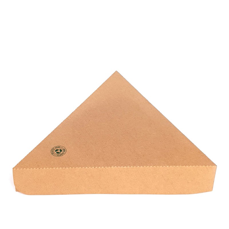 Κουτί Κρέπας Τρίγωνο Χάρτινο Polykraft Natural Μ25xΠ25xΥ4cm 100Τμχ