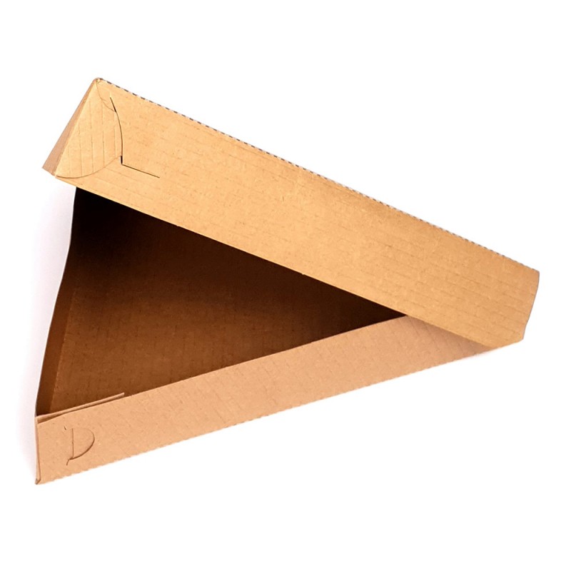 Κουτί Κρέπας Τρίγωνο Χάρτινο Polykraft Natural Μ25xΠ25xΥ4cm 100Τμχ