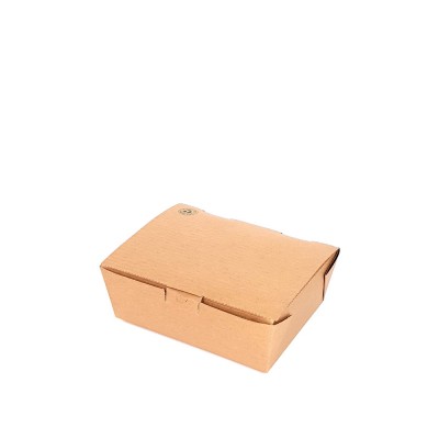Κουτί Φαγητού Medium Χάρτινο Polykraft Natural Easy Μ16.2xΠ12.5xΥ6.2cm 300Τμχ