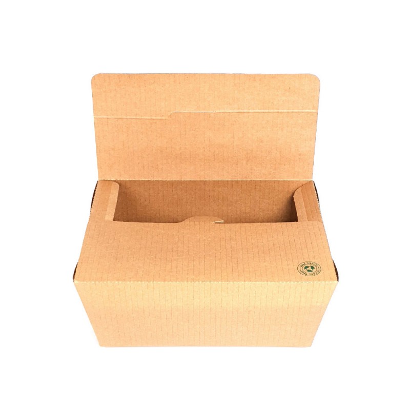 Κουτί Φαγητού X-Large Χάρτινο Polykraft Natural Easy Μ19.5xΠ13.8xΥ9cm 160Τμχ