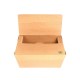 Κουτί Φαγητού X-Large Χάρτινο Polykraft Natural Easy Μ19.5xΠ13.8xΥ9cm 160Τμχ