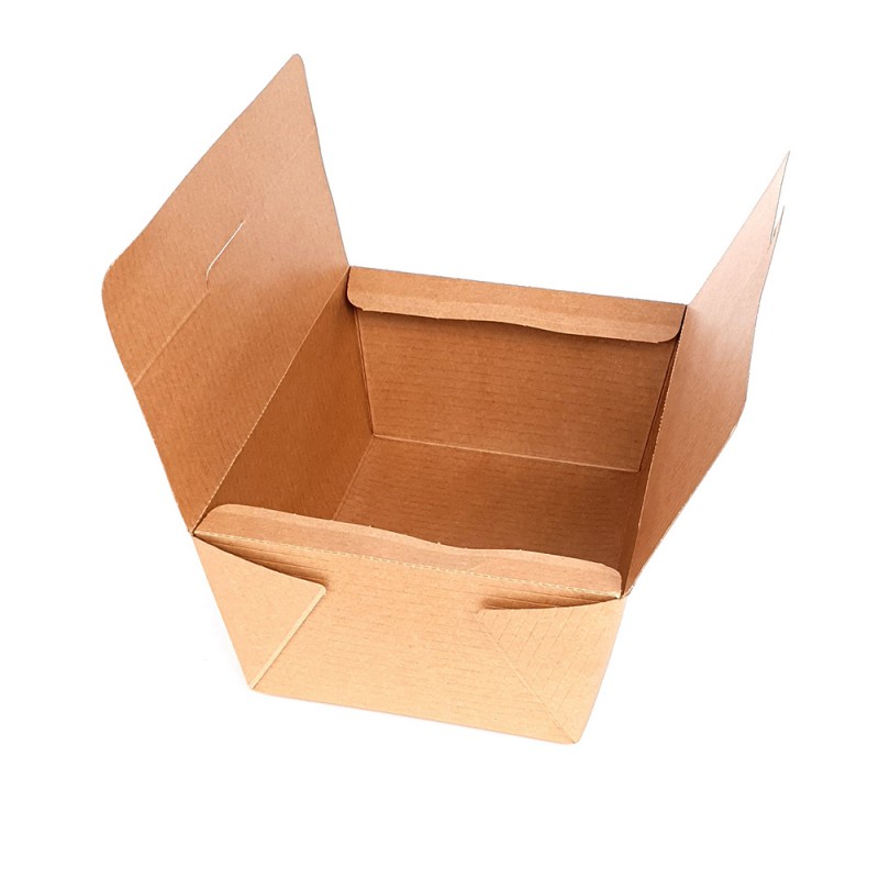 Κουτί Φαγητού X-Large Χάρτινο Polykraft Natural Easy Μ19.5xΠ13.8xΥ9cm 160Τμχ