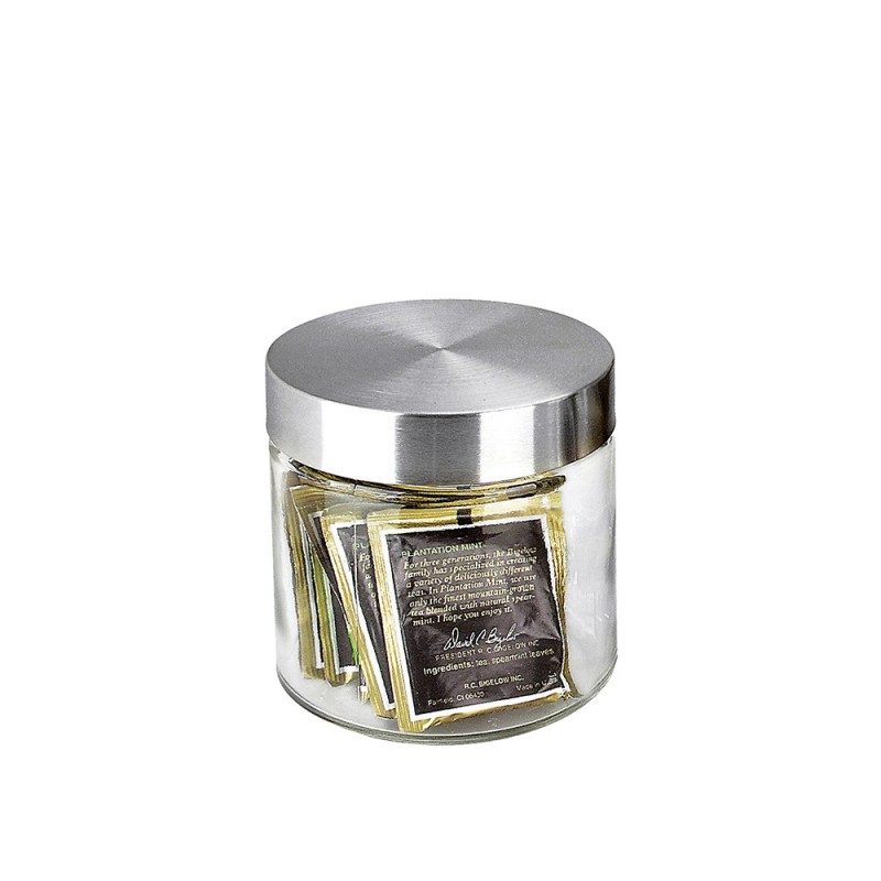 Βάζο Κυλινδρικό Γυάλινο 0.85lt Φ11xΥ11.8cm Με Ανοξείδωτο Καπάκι Βάζο Κυλινδρικό Γυάλινο 0.85lt Φ11xΥ11.8cm Με Ανοξείδωτο Καπάκι