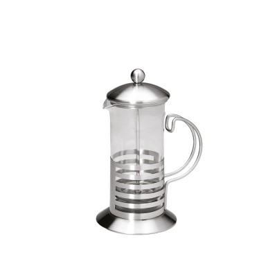 Καφετιέρα Με Έμβολο Γυάλινη 300ml Φ8xΥ19cm Με Ανοξείδωτη Βάση