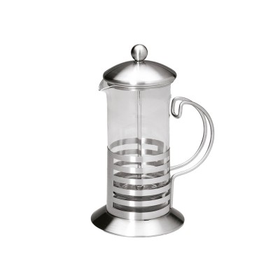Καφετιέρα Με Έμβολο Γυάλινη 600ml Φ10.5xΥ21cm Με Ανοξείδωτη Βάση