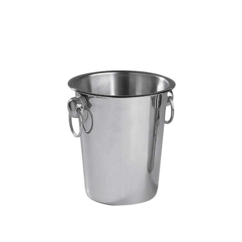 Παγοδοχείο Ανοξείδωτο Φ14xΥ14cm Με Κρίκους Παγοδοχείο Ανοξείδωτο Φ14xΥ14cm Με Κρίκους