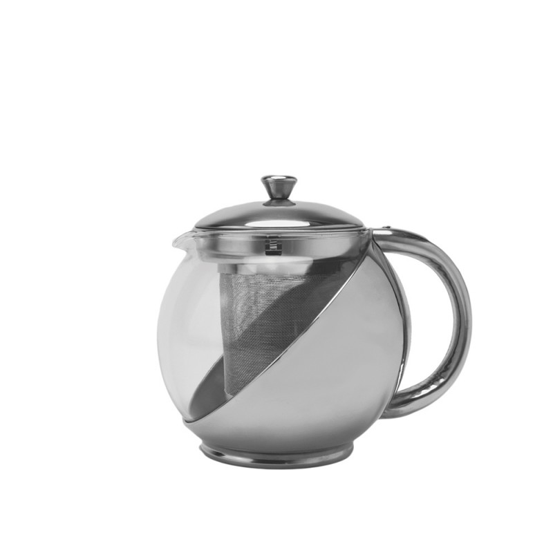 Τσαγιέρα Γυάλινη 500ml Φ7.5xΥ13cm Με Φίλτρο Και Ανοξείδωτη Βάση Τσαγιέρα Γυάλινη 500ml Φ7.5xΥ13cm Με Φίλτρο Και Ανοξείδωτη Βάση