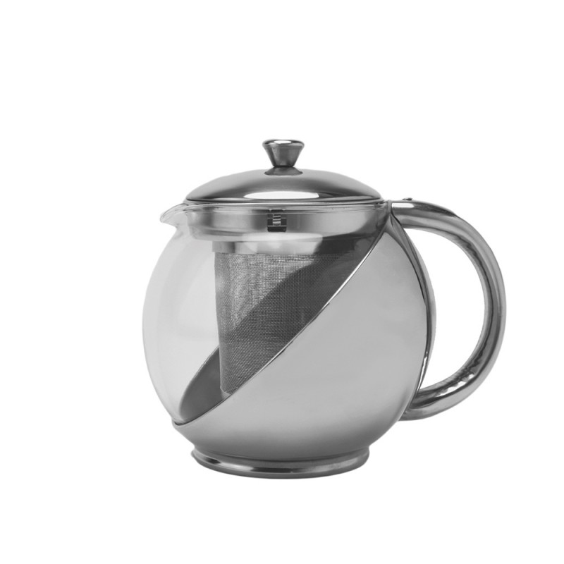 Τσαγιέρα Γυάλινη 750ml Φ8.5xΥ14cm Με Φίλτρο Και Ανοξείδωτη Βάση Τσαγιέρα Γυάλινη 750ml Φ8.5xΥ14cm Με Φίλτρο Και Ανοξείδωτη Βάση