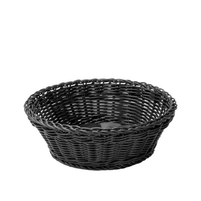 Καλάθι Ψωμιού Στρογγυλό Polyrattan Μ23xΠ7cm Μαύρο Καλάθι Ψωμιού Στρογγυλό Polyrattan Μ23xΠ7cm Μαύρο