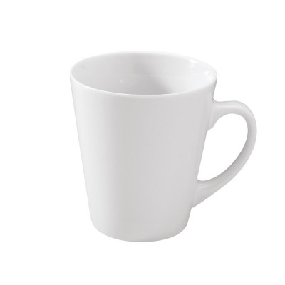 Κούπα Κωνική Πορσελάνινη 330ml Λευκή