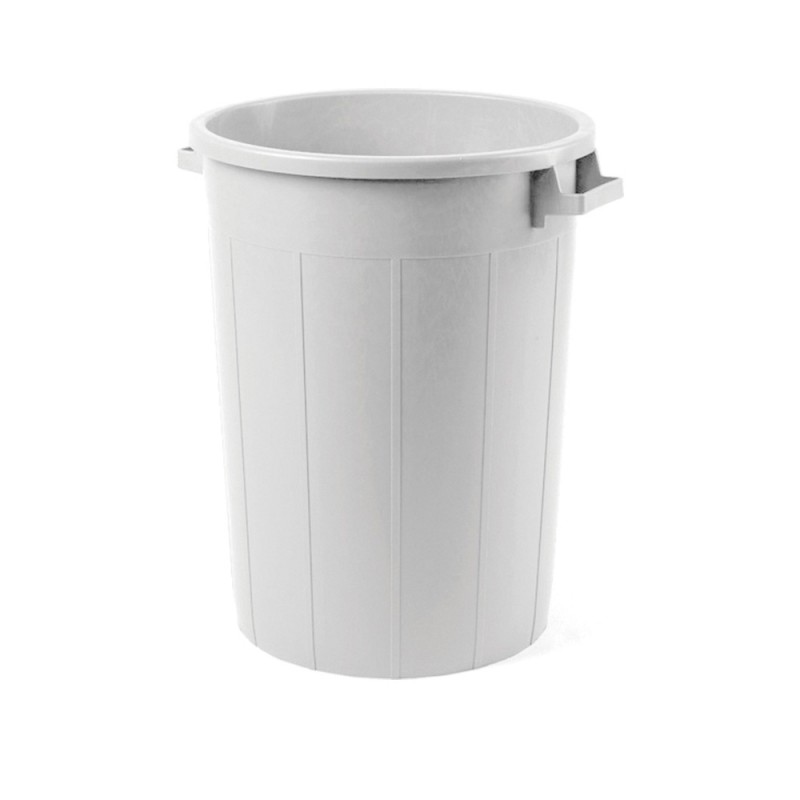 Κάδος Τροφίμων Με Καπάκι Πλαστικός 75lt Φ46xΥ63cm Λευκός