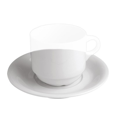 Πιάτο Cappuccino/Τσαγιού Στοιβαζόμενο Πορσελάνινο Φ14cm Λευκό md.15153 Πιάτο Cappuccino/Τσαγιού Στοιβαζόμενο Πορσελάνινο Φ14cm Λευκό md.15153