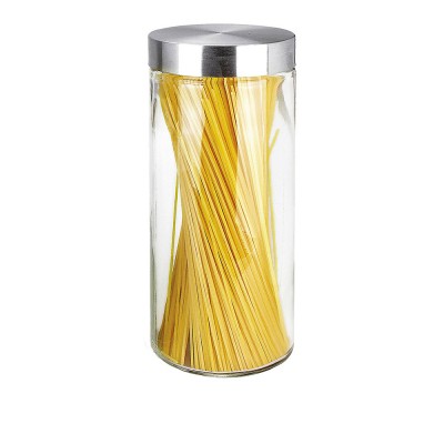 Βάζο Κυλινδρικό Γυάλινο 2.2lt Φ11xΥ27.5cm Με Ανοξείδωτο Καπάκι Βάζο Κυλινδρικό Γυάλινο 2.2lt Φ11xΥ27.5cm Με Ανοξείδωτο Καπάκι