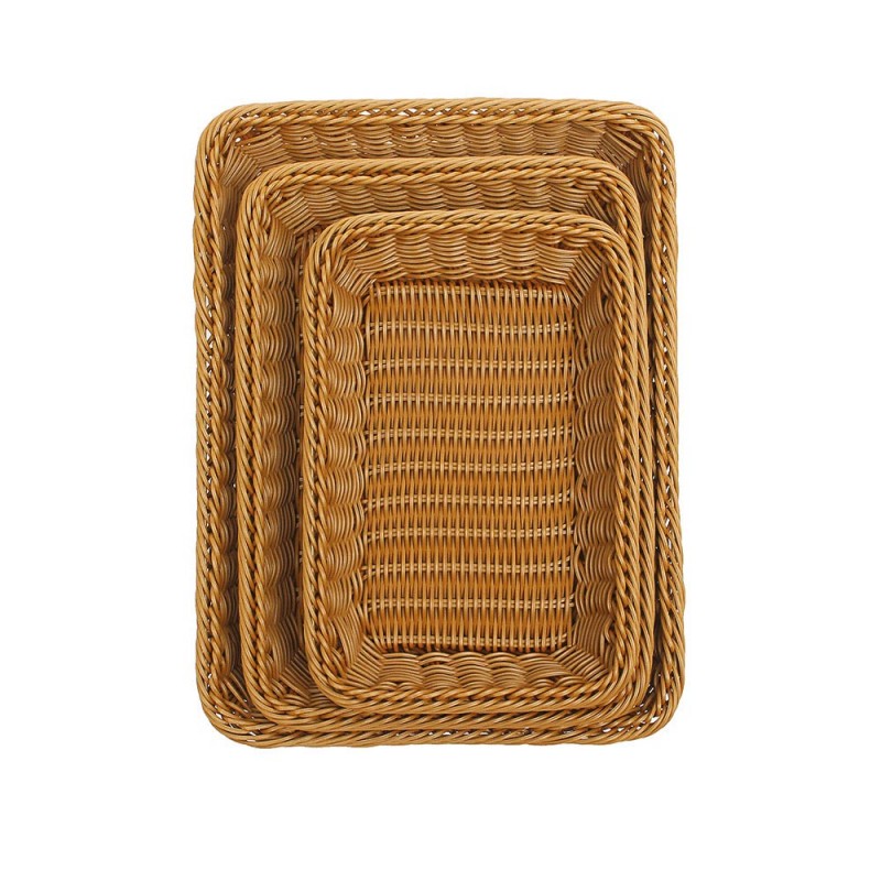 Καλάθι GN 1/1 Ορθογώνιο Polyrattan Μ53xΠ32.5xΒ9cm Μελί Καλάθι GN 1/1 Ορθογώνιο Polyrattan Μ53xΠ32.5xΒ9cm Μελί