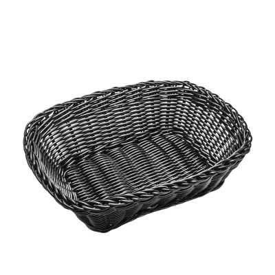 Καλάθι Ψωμιού Ορθογώνιο Polyrattan Μ24xΠ18xΥ8cm Μαύρο Καλάθι Ψωμιού Ορθογώνιο Polyrattan Μ24xΠ18xΥ8cm Μαύρο