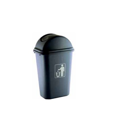 Κάδος Απορριμμάτων Πλαστικός 35lt Μ43xΠ30xΥ65.5cm Μαύρος Με Αιωρούμενο Καπάκι Κάδος Απορριμμάτων Πλαστικός 35lt Μ43xΠ30xΥ65.5cm Μαύρος Με Αιωρούμενο Καπάκι