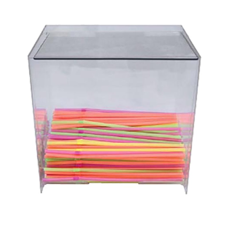 Θήκη Για Καλαμάκια Ακρυλική Μ26xΠ20xΥ25cm Διάφανη 2 Όψεων Θήκη Για Καλαμάκια Ακρυλική Μ26xΠ20xΥ25cm Διάφανη 2 Όψεων