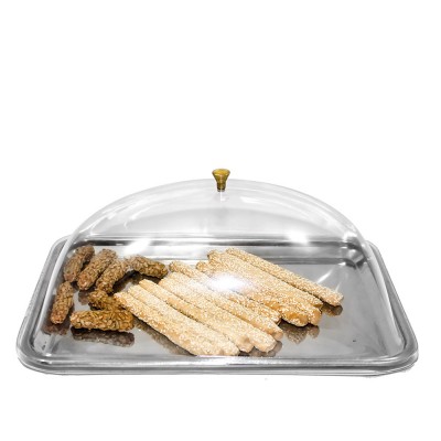 Καπάκι Δίσκου Παρουσίασης Ορθογώνιο PC Μ48xΠ33cm Διάφανο Καπάκι Δίσκου Παρουσίασης Ορθογώνιο PC Μ48xΠ33cm Διάφανο