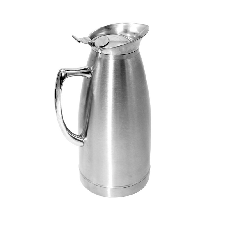 Κανάτα Με Καπάκι Ανοξείδωτη Ματ 1000ml Ισοθερμική Με Διπλό Τοίχωμα