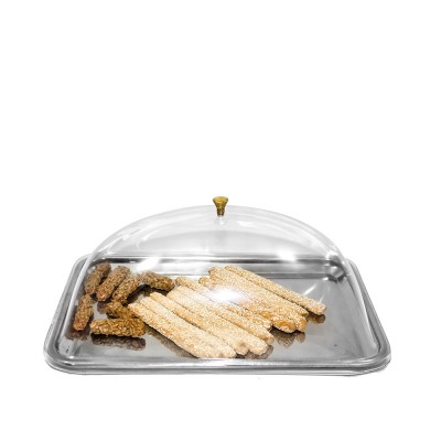 Καπάκι Δίσκου Παρουσίασης Ορθογώνιο PC Μ40xΠ28cm Διάφανο Καπάκι Δίσκου Παρουσίασης Ορθογώνιο PC Μ40xΠ28cm Διάφανο