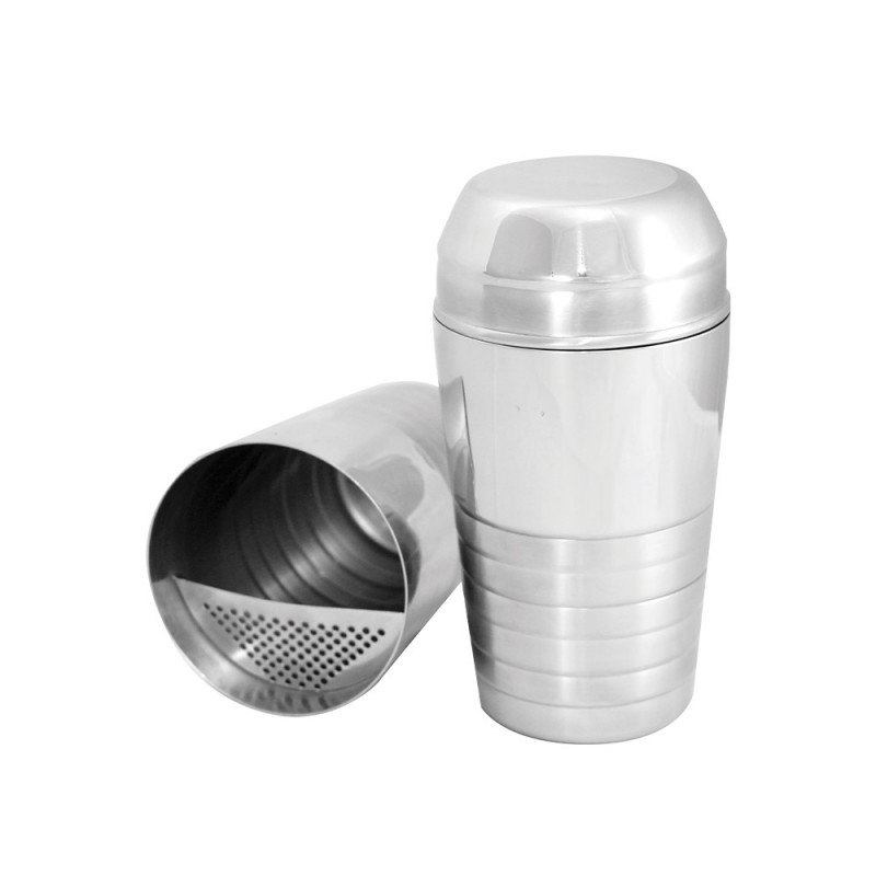 Σέικερ Καφέ Με Σίτα Ανοξείδωτο 750ml Φ9xΥ18.5cm Σέικερ Καφέ Με Σίτα Ανοξείδωτο 750ml Φ9xΥ18.5cm