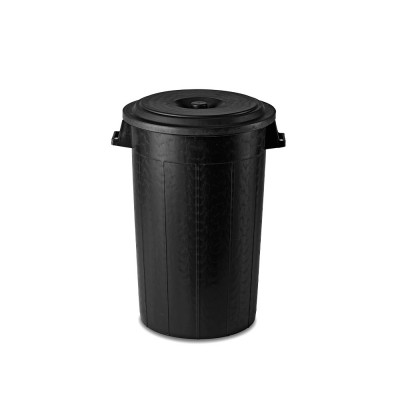 Κάδος Αποριμμάτων Με Καπάκι Πλαστικός 50lt Φ46xΥ46cm Μαύρος Κάδος Αποριμμάτων Με Καπάκι Πλαστικός 50lt Φ46xΥ46cm Μαύρος