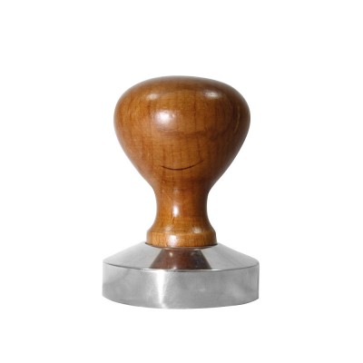 Πατητήρι Καφέ-Tamper Ανοξείδωτο Φ5.7cm Με Ξύλινη Λαβή