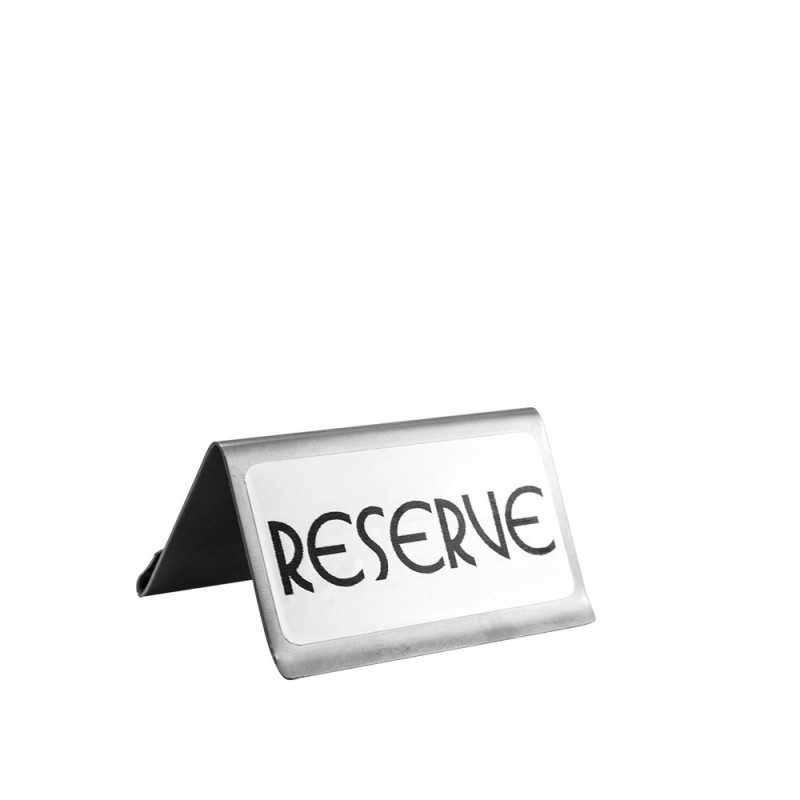 Ταμπελάκι Reserved Ανοξείδωτο Μ6xΥ4cm