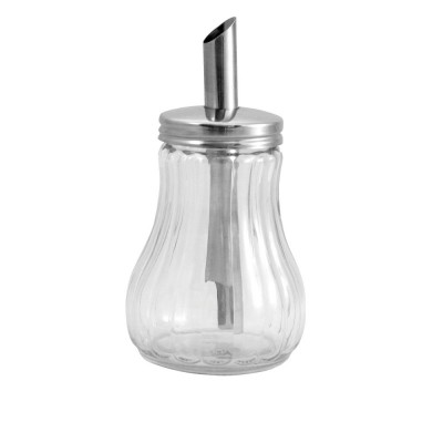 Ζαχαριέρα Γυάλινη 10oz 250gr Με Καπάκι Με Ροή