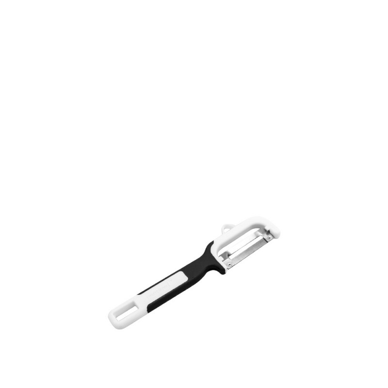 Αποφλοιωτής-Peeler Πλάγιος Πλαστικός Π5.5cm Περιστρεφόμενος Με Λάμα Διπλής Κοπής Και Αντιολισθητική Λαβή Ασπρόμαυρος Αποφλοιωτής-Peeler Πλάγιος Πλαστικός Π5.5cm Περιστρεφόμενος Με Λάμα Διπλής Κοπής Και Αντιολισθητική Λαβή Ασπρόμαυρος