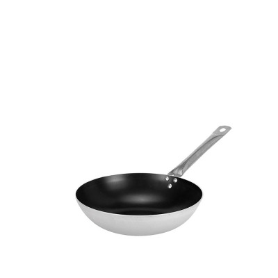 Τηγάνι WOK Βαθύ Αντικολλητικό Αλουμινίου Φ28xΥ7cm Με Ανοξείδωτο Χέρι Τηγάνι WOK Βαθύ Αντικολλητικό Αλουμινίου Φ28xΥ7cm Με Ανοξείδωτο Χέρι