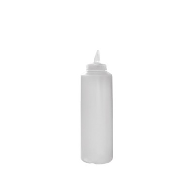 Μπιμπερό Κουζίνας Πλαστικό 750ml Διάφανο Με Περιστρεφόμενο Καπάκι Ροής