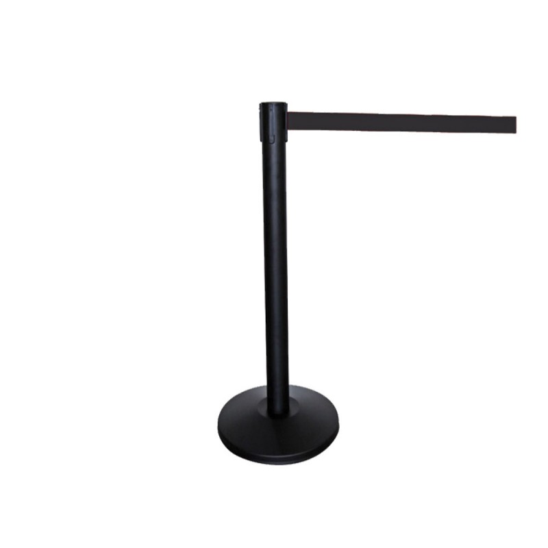 Διαχωριστικό Κολωνάκι Φ32xΥ92.5cm Με Μαύρη Διαχωριστική Ταινία Μαύρο Με 3 Υποδοχές Ταινίας Διαχωριστικό Κολωνάκι Φ32xΥ92.5cm Με Μαύρη Διαχωριστική Ταινία Μαύρο Με 3 Υποδοχές Ταινίας