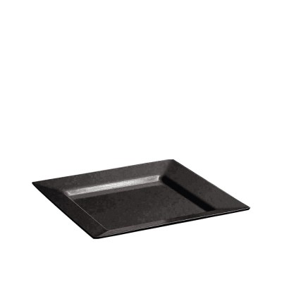 Πιατέλα Τετράγωνη Μελαμίνης Μ25.4xΠ25.4xΥ3.3cm Μαύρη Πιατέλα Τετράγωνη Μελαμίνης Μ25.4xΠ25.4xΥ3.3cm Μαύρη