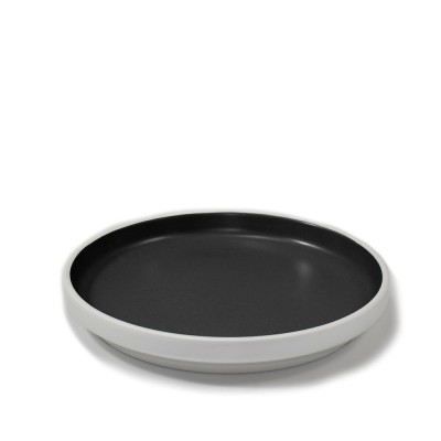 Πιατέλα Στρογγυλή Μελαμίνης Φ24xΥ3.4cm Λευκή Εξωτερικά Και Μαύρη Εσωτερικά Πιατέλα Στρογγυλή Μελαμίνης Φ24xΥ3.4cm Λευκή Εξωτερικά Και Μαύρη Εσωτερικά