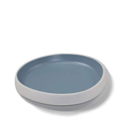 Πιατέλα Στρογγυλή Μελαμίνης Φ25.5xΥ4cm Λευκή Εξωτερικά Και Μπλε Εσωτερικά Πιατέλα Στρογγυλή Μελαμίνης Φ25.5xΥ4cm Λευκή Εξωτερικά Και Μπλε Εσωτερικά